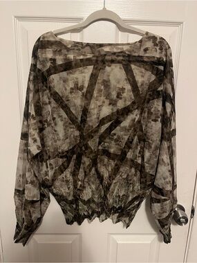 Issey Miyake green top